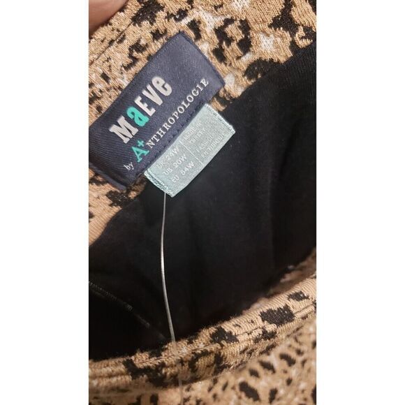 Anthropologie NWT Maeve Leopard Print Cutout Back Ties Mini Ruffle Dress 20W - Picture 9 of 9